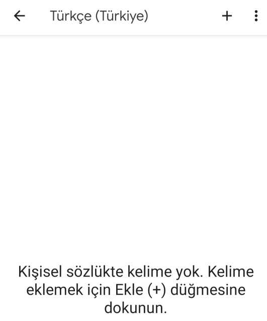 GBoard ayarları - Kişisel Sözlük