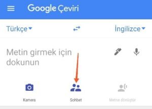 Google Çeviri sohbet modunu kullanın